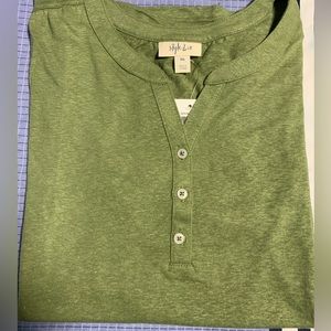 Style & Co- Women Dolman-Sleeve Henley Top